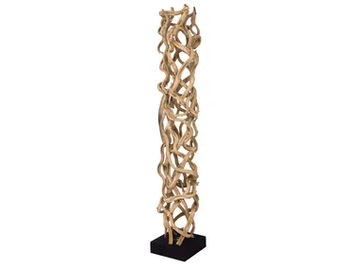 KANO - LED wooden floor lamp by Flam & Luce - view 2